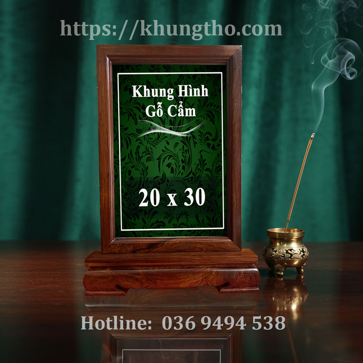 khung ảnh thờ mẫu đơn giản